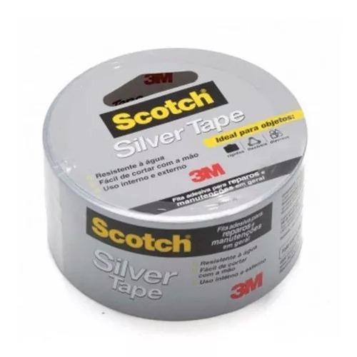 Fita Silver Tape 45mm 5M Cinza 3M