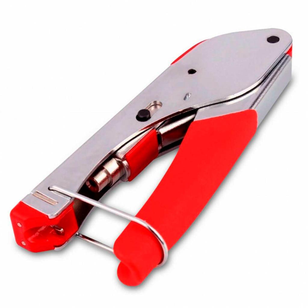Alicate Crimpador RG06 RG59 Profissional Crimpar Conector F Para TV Cftv Antenas E Cabos