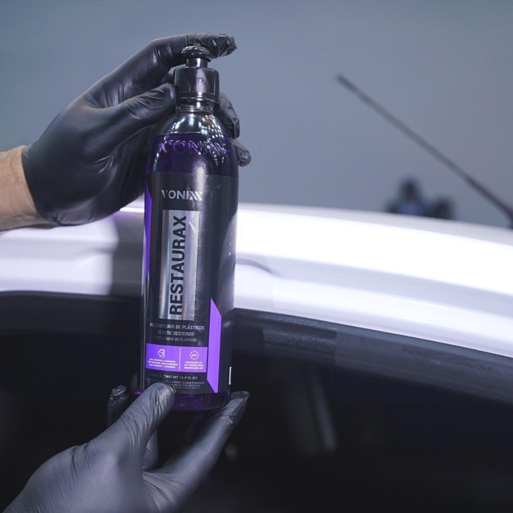 Cera Blend Spray Restaurax Revitaliza Plásticos Moto-v Shampoo Desengraxante Vonixx