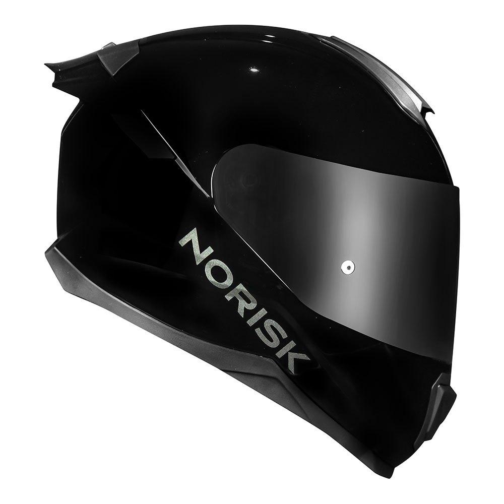 Capacete Norisk Preto Brilho Razor Black Edition 2 Viseiras Spoiler Aerofólio Inmetro Ff802