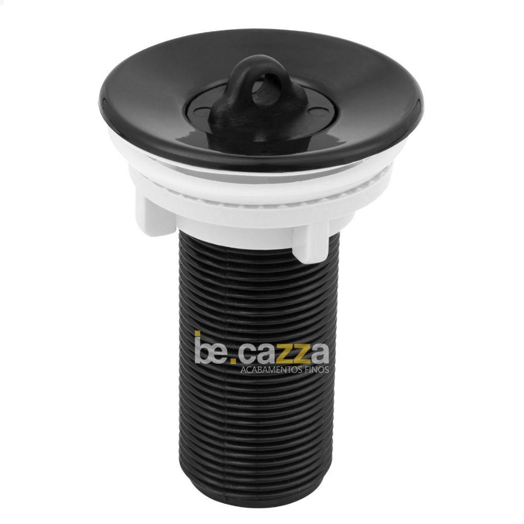 Sifão Pia Tanque + Engate 40cm + Válvula Preta 7/8 Abs De Engenharia