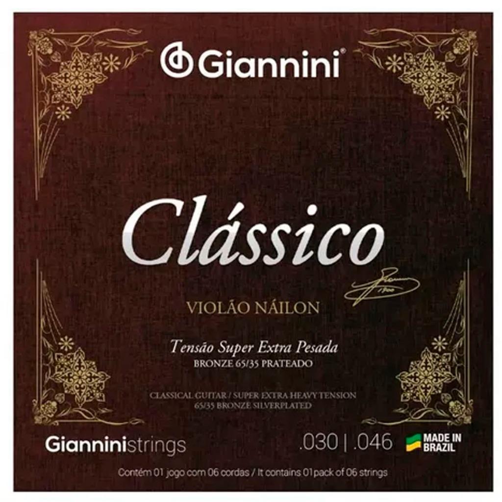 Encordoamento Violão Nylon Giannini - Genwsxpa - Super Extra Pesada