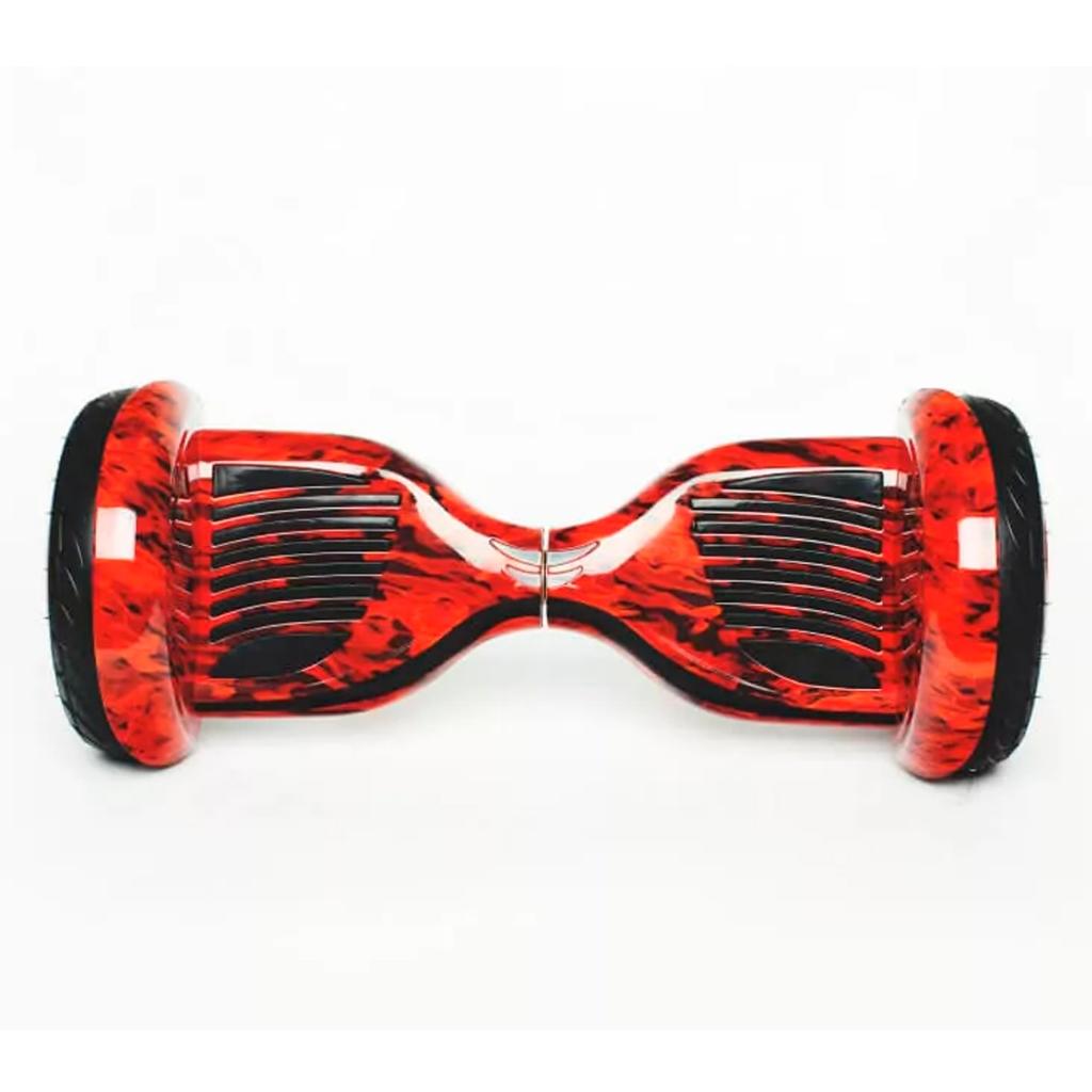 Hoverboard Original 10 Polegadas Vermelho Fogo Skate Elétrico LED Bluetooth E Bolsa