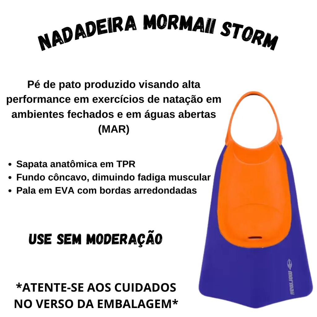 Nadadeira Pé De Pato Storm Mormaii Natação Surf Bodyboard