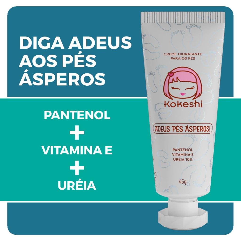 Creme Hidratante Para Os Pés Kokeshi Alivio De Ressecamento 45g