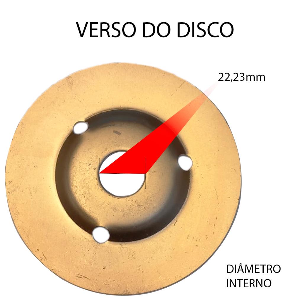 Disco Desbaste Madeira Inclinado 115mm Lixadeira Esmerilhadeira