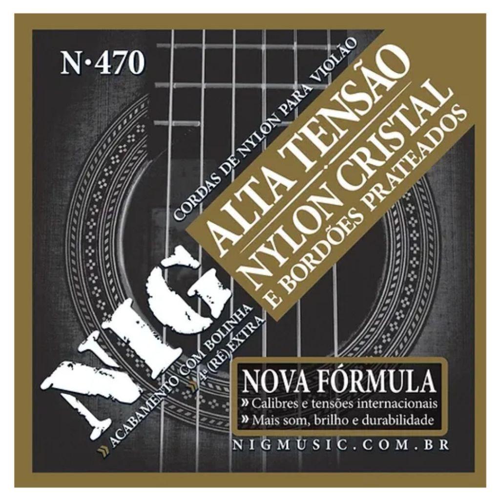 Cordas Nylon Nig Tensão Alta C/Bolinha P/Violão Clássico N470