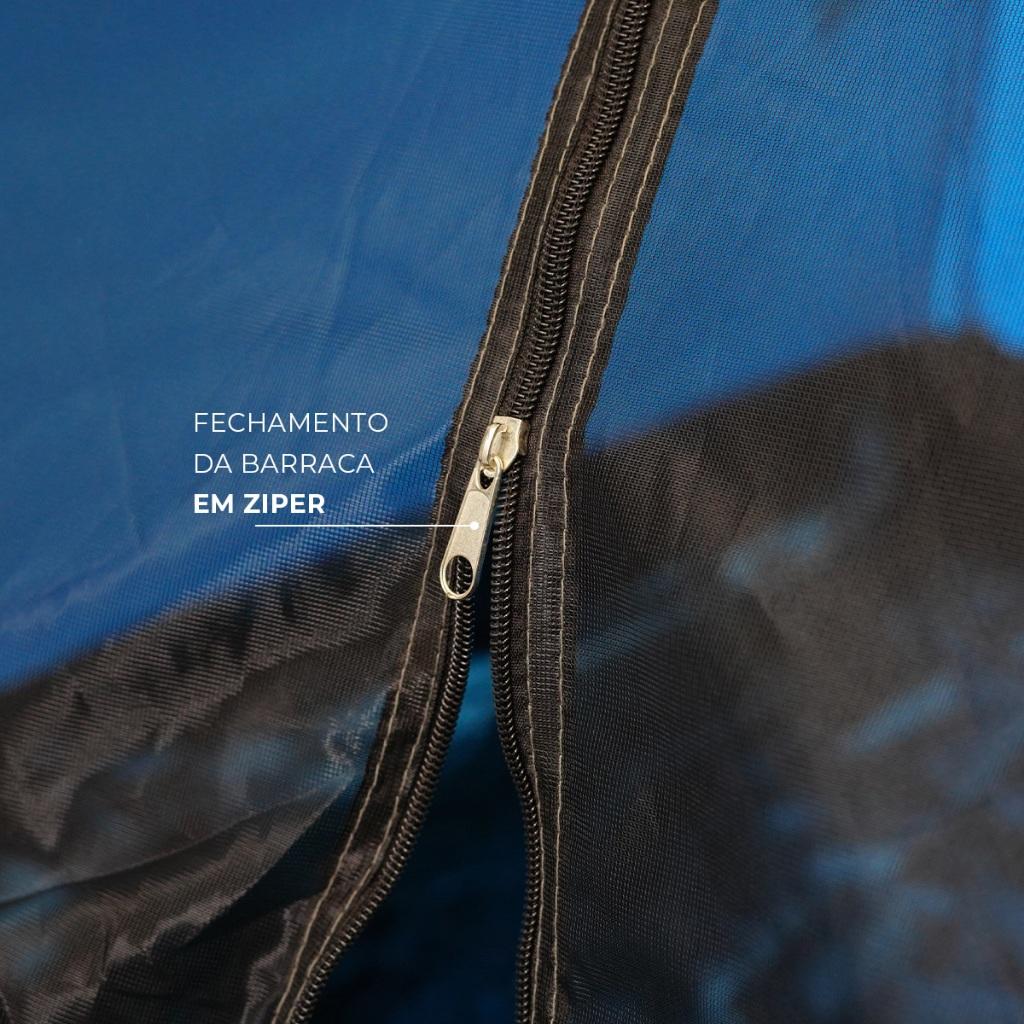 Barraca Camping Bask 2 Pessoas Impermeável Tela Mosquiteira Tenda Praia Acampamento Portátil