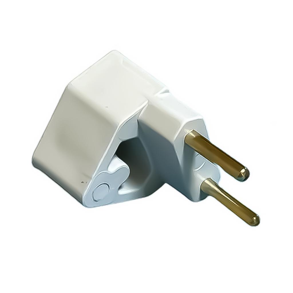 Plug Pino Adaptador 3 Chato Para Tomada Ar Condicionado Freezer Lavadora Branco Multiuso