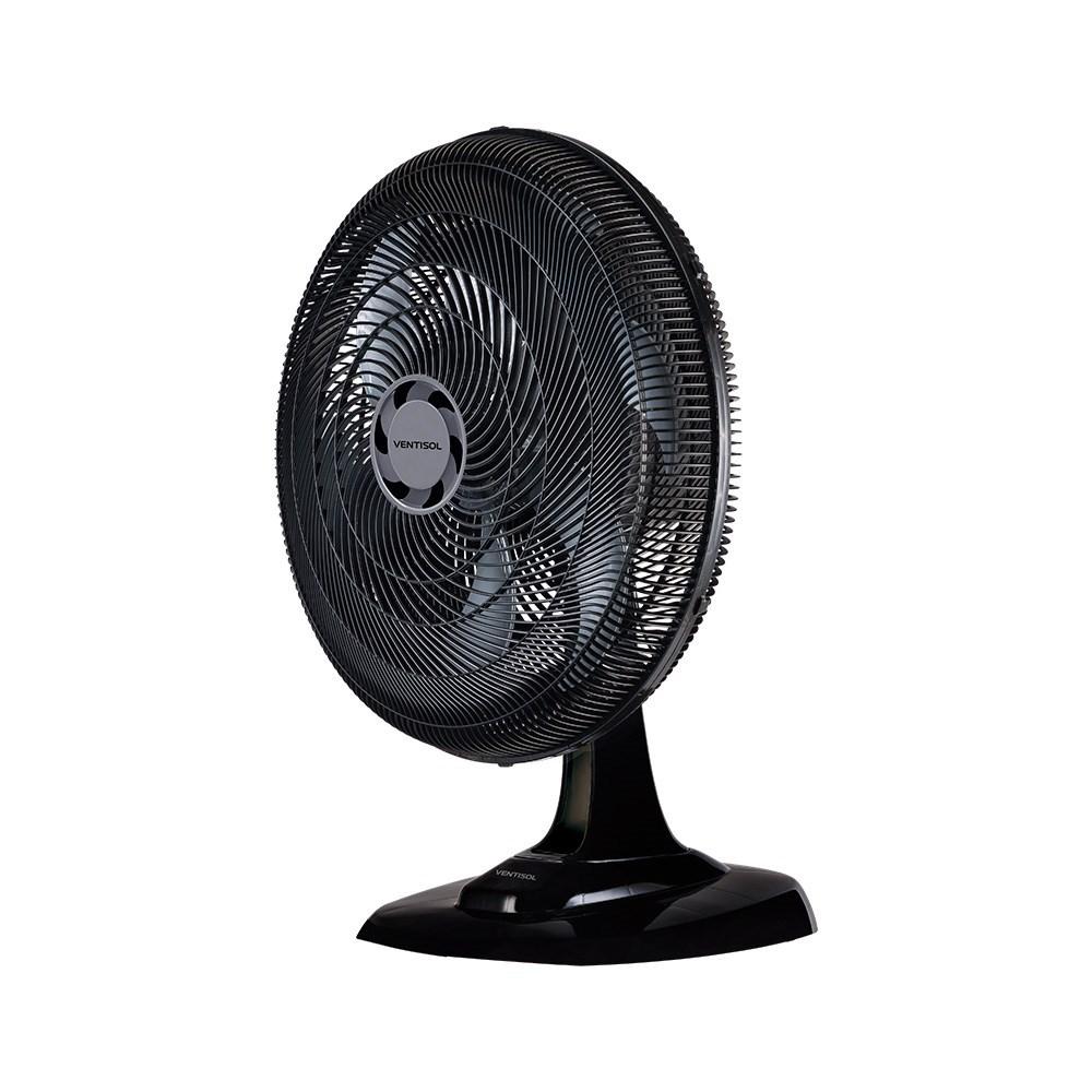 Ventilador De Mesa Oscilante Turbo 6p Preto 50cm - Ventisol