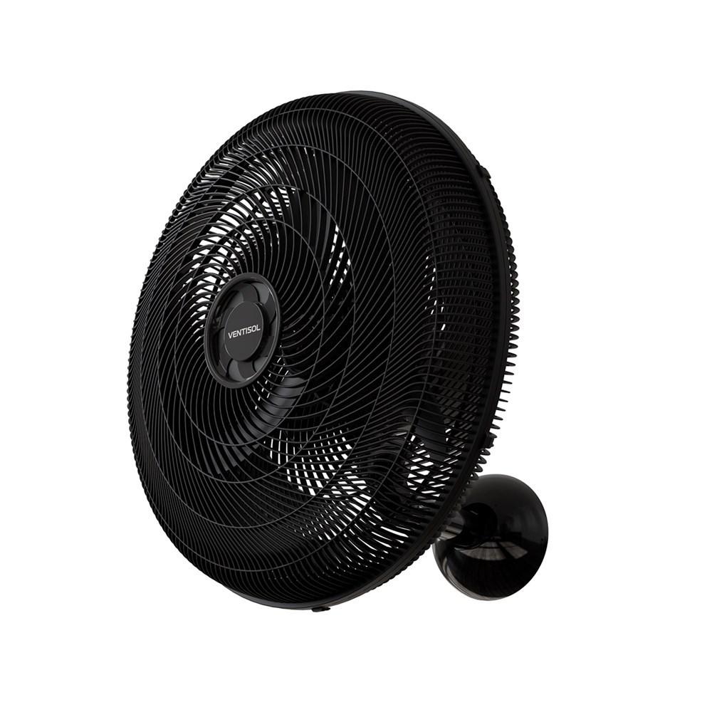 Ventilador De Parede Oscilante 50cm 130W Preto - Ventisol