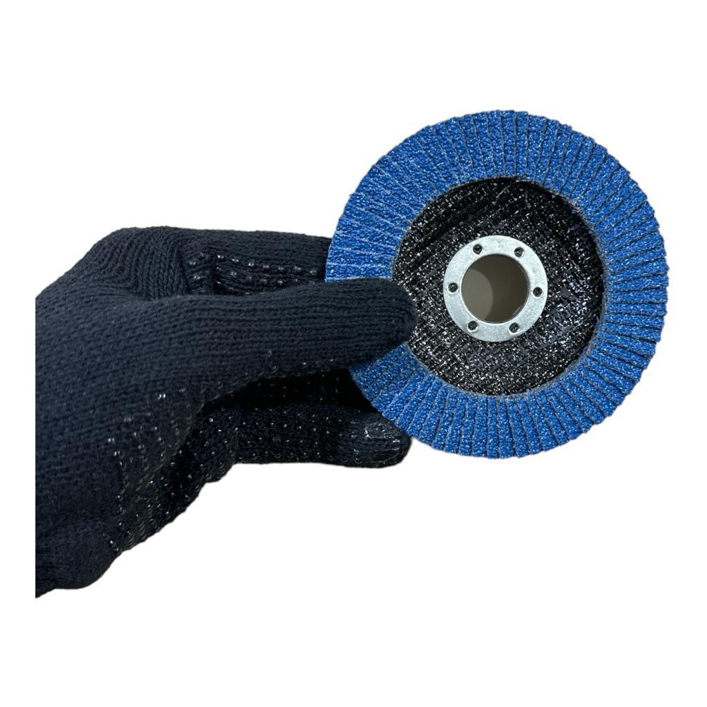 Disco De Lixa Flap 4.1/2 Grão 60 P/Lixadeira Kit C/10pçs