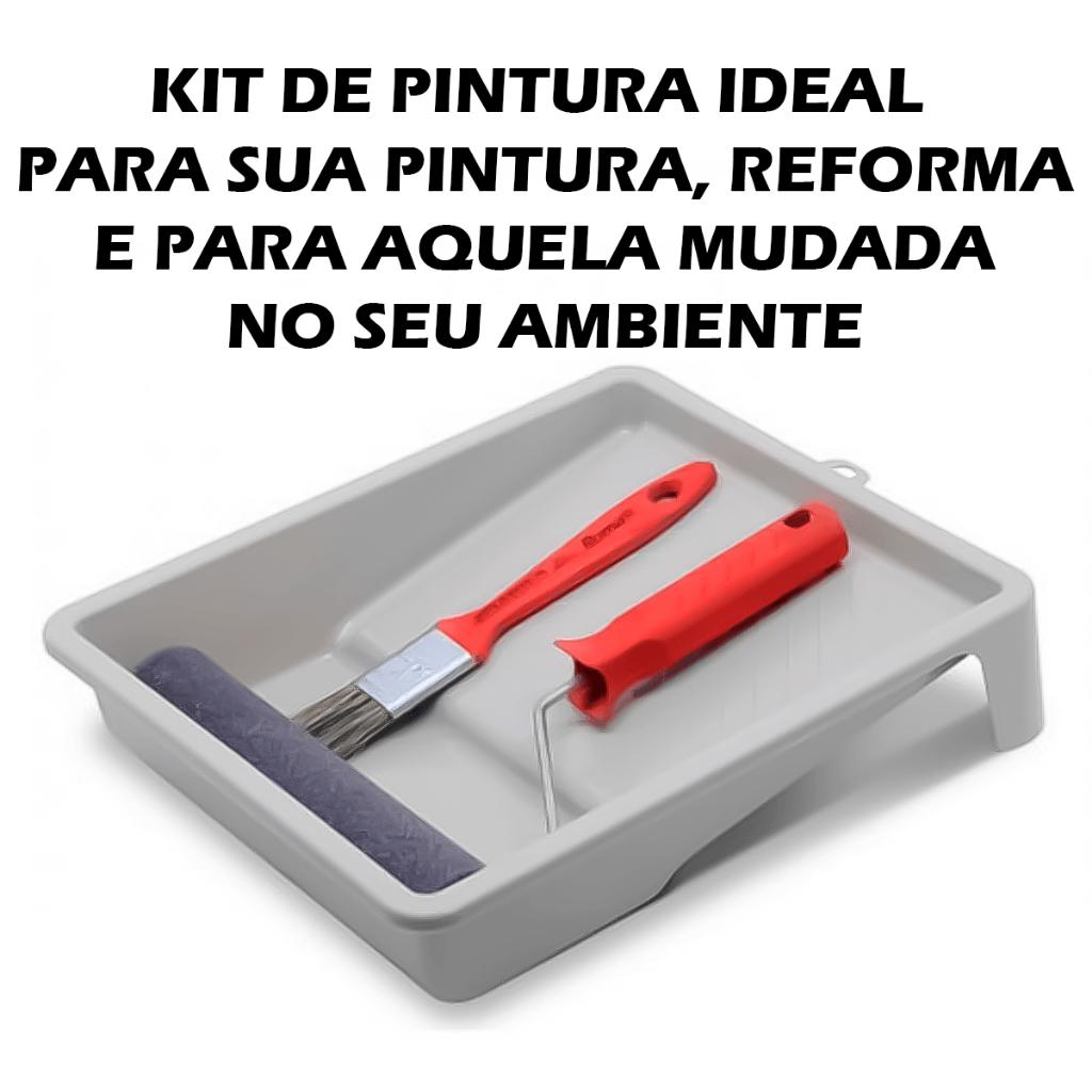 Kit Jogo De Pintura Flex Com 3 Ou 4 Peças Vários Acessórios Pronto Para Uso