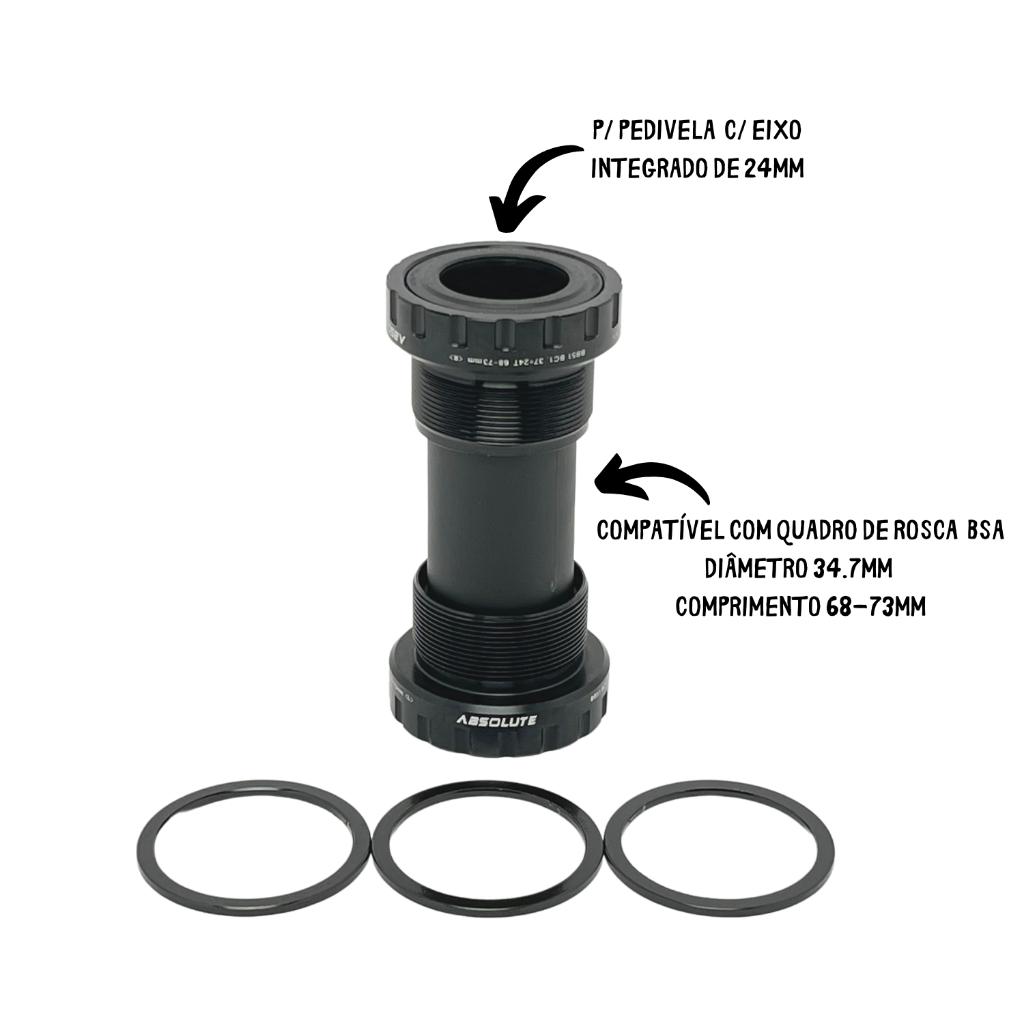 Pedivela Absolute Prime Integrado Coroa 34D Bcd 104mm C/Central Rosca 1x10v 1x11v 1x12v Mtb