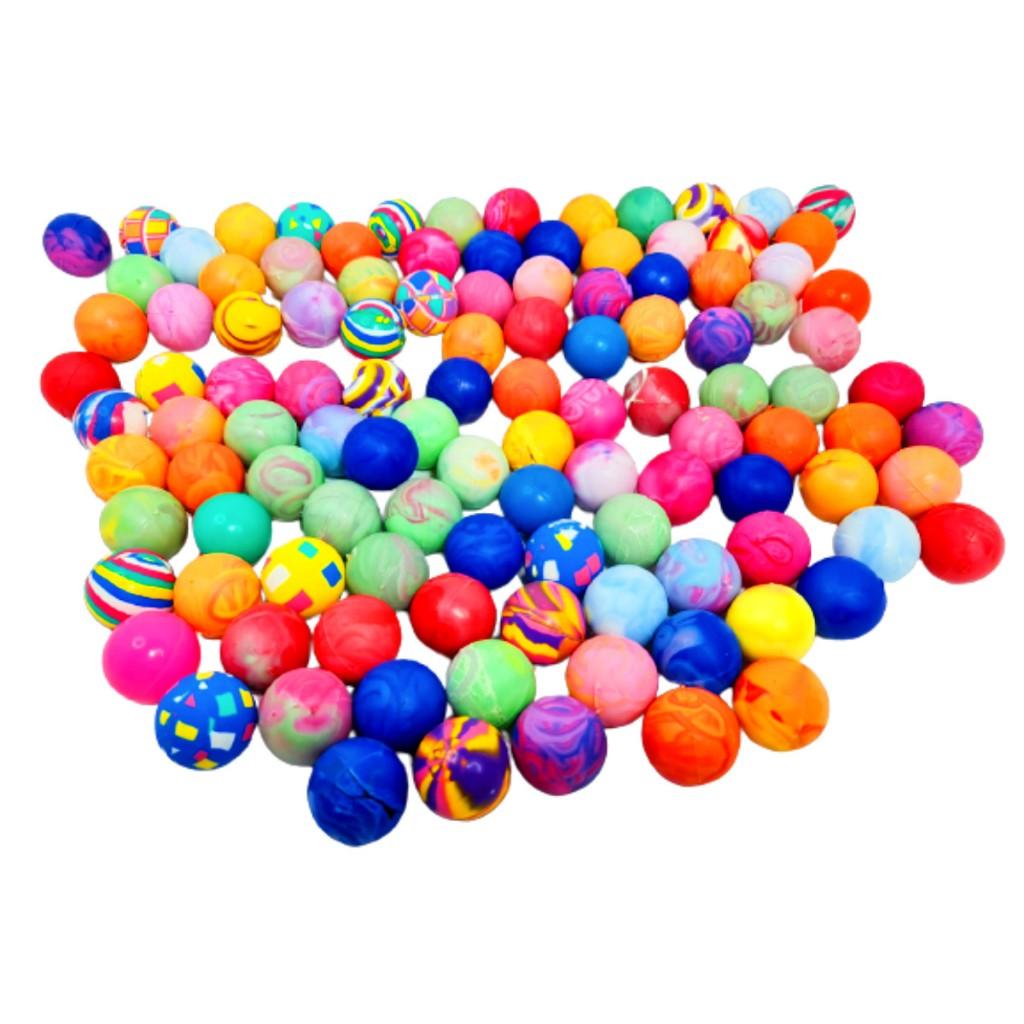 20 Bolinha Pula 32mm Colorida Cores Sortidas