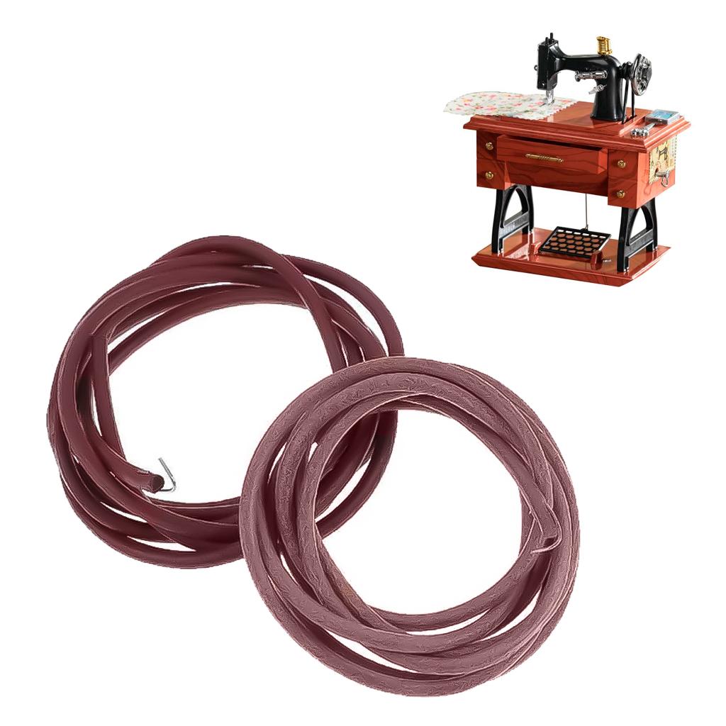 Correia De Couro Para Máquina De Costura De Pedal Singer Antiga