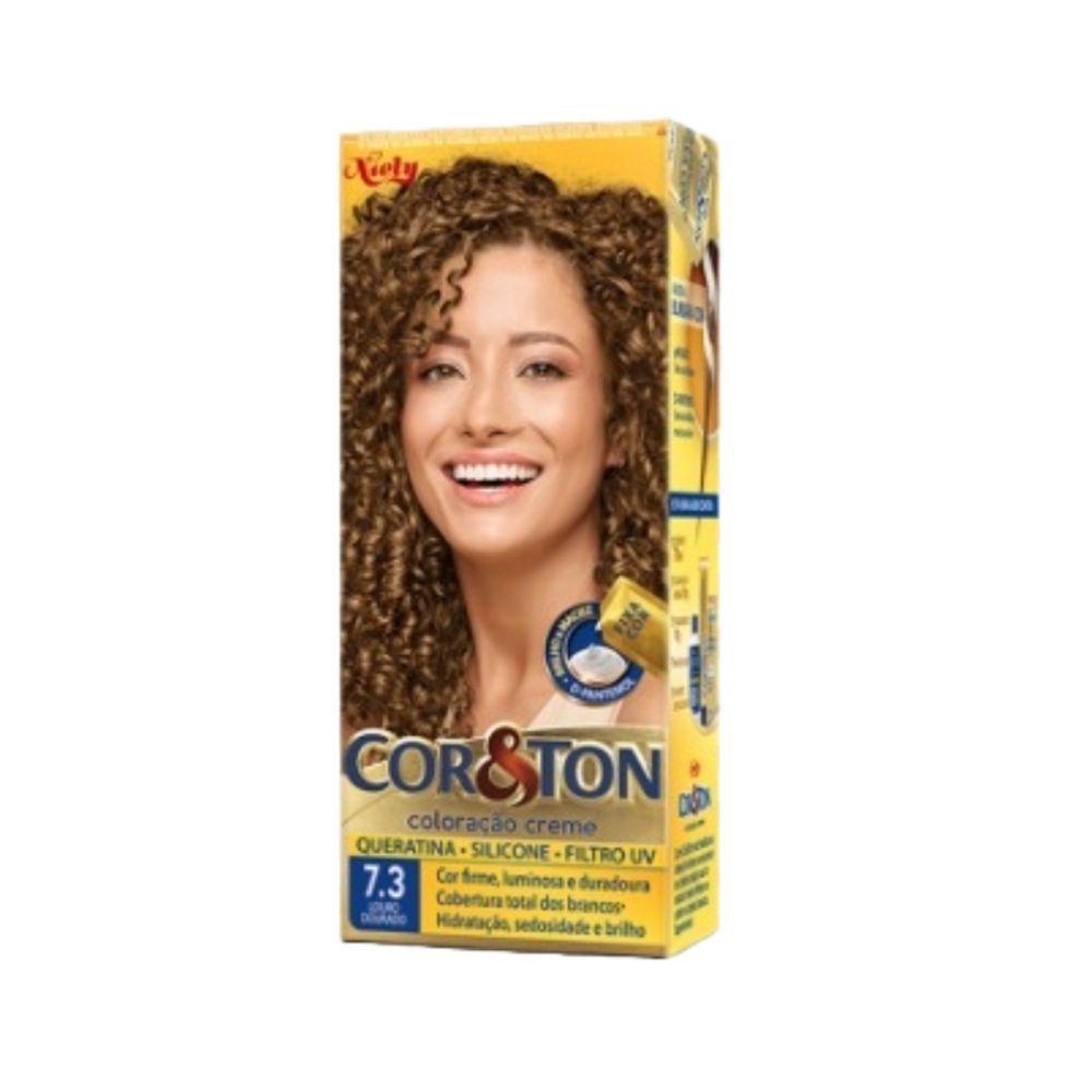 Tintura Cor Ton 7.3 Louro Dourado