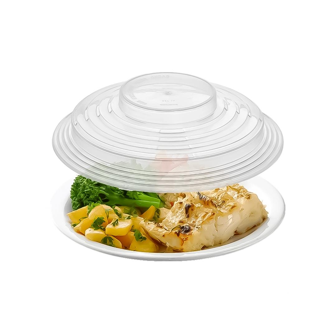 Tampa Protetora D E Alimentos Para Micro-ondas Plástico Transparente 26cm