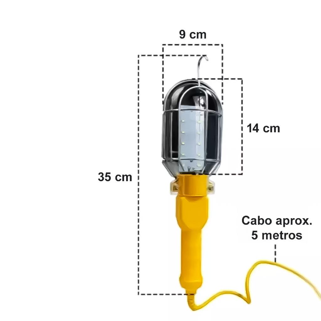 Lanterna Com Pendente Luz LED Extensão Mecânico Emergência 12v Reparo Automotivo Carro Moto