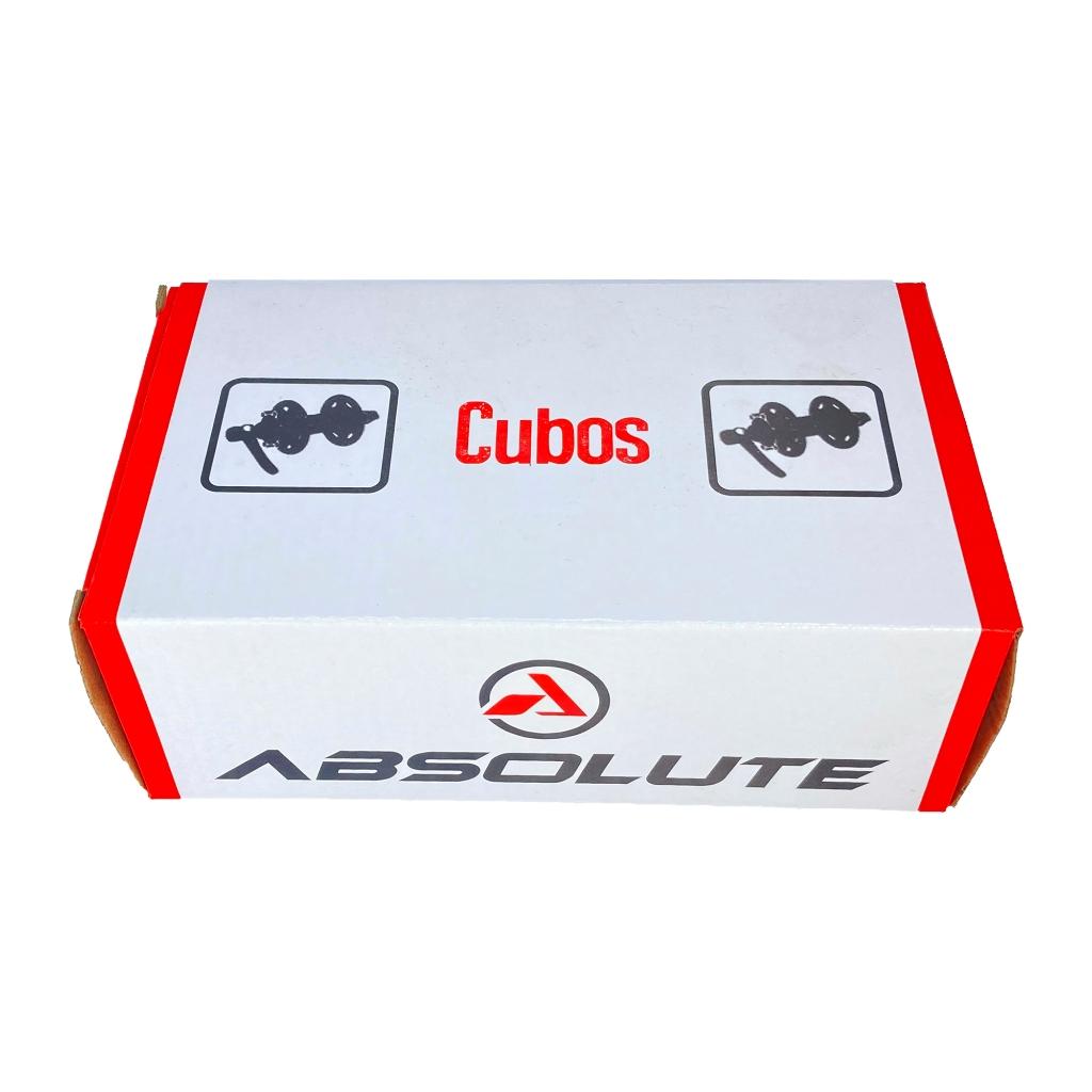Par Cubo Absolute Nero 36 Furos P/Disco 6 Parafusos/Catraca De Rosca/C/blocagem - Rolamento Selado