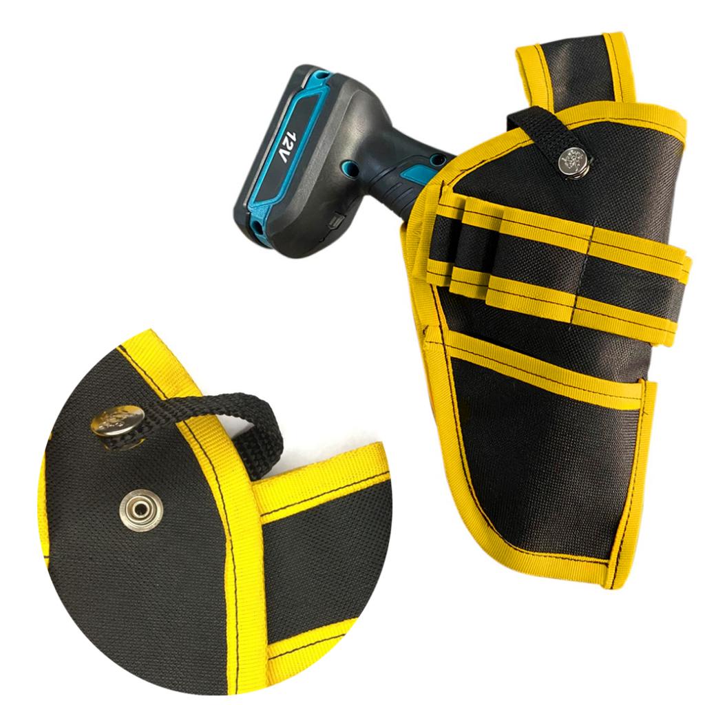 Suporte De Cinto Para Parafusadeira Furadeira Sem Fio Uso Profissional Portátil Em Lona Resistente