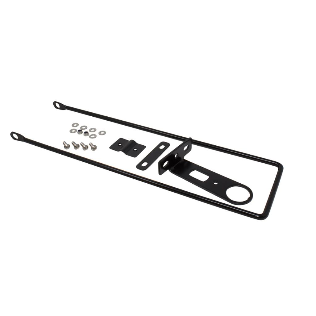 Cesta Cestinha Com Tampa De Plástico Para Bicicleta Bike Aro 24 E 26 Grande Preta Resistente Reforçada