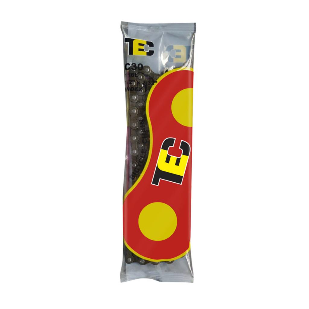 Corrente De Bicicleta Tec C30 Para Bike Velocidade 6v -7v 18/21 Marchas 116 Elos Fina