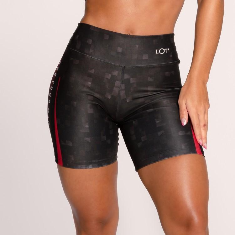 Short Fitness Academia Feminino Bermuda Suplex Estampada Change Your Mindset