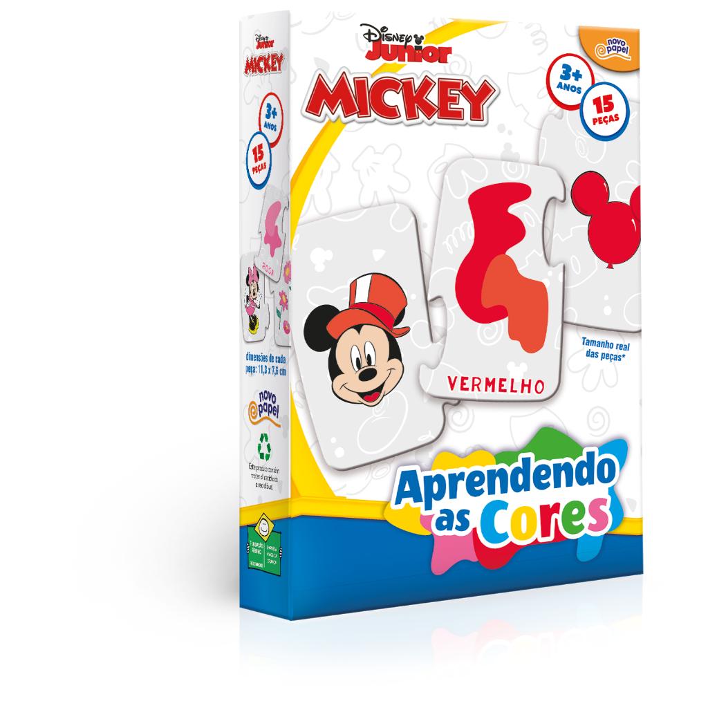 Quebra Cabeça Disney Mickey Mouse Aprendendo As Cores - Toyster