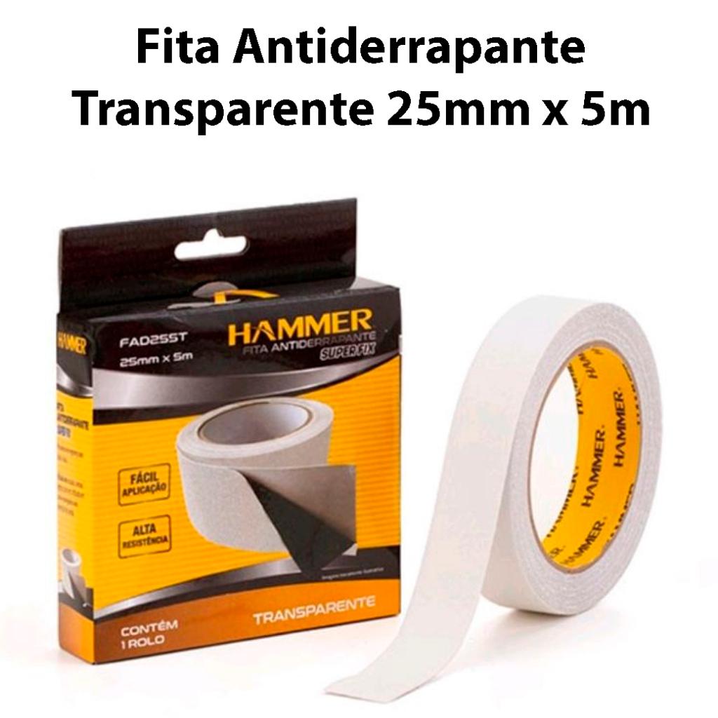 Fita Antiderrapante Super Fix Para Pisos E Solos De Fácil Aplicação - Hammer Vários Tamanhos