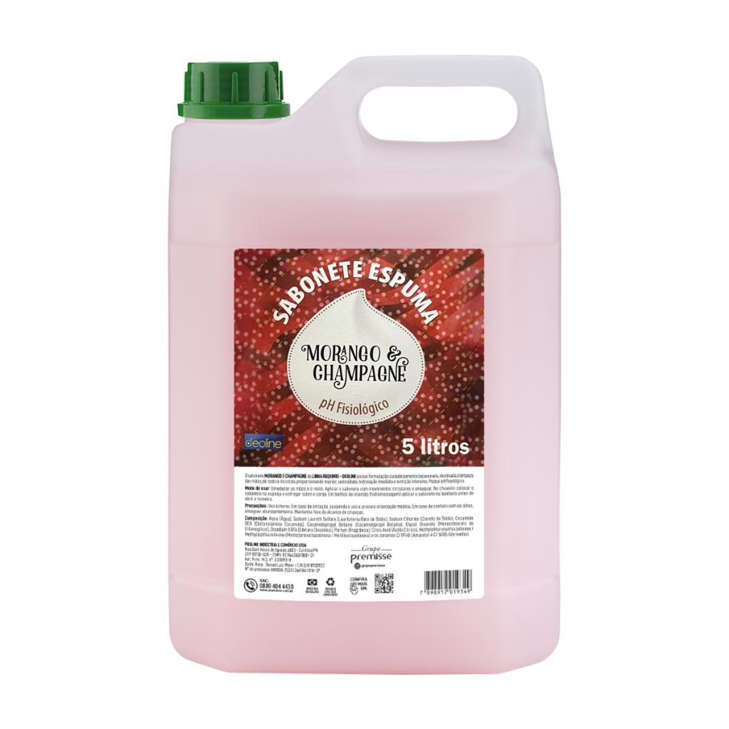 Sabonete Em Espuma Premisse Deoline Morango E Champagne 5L