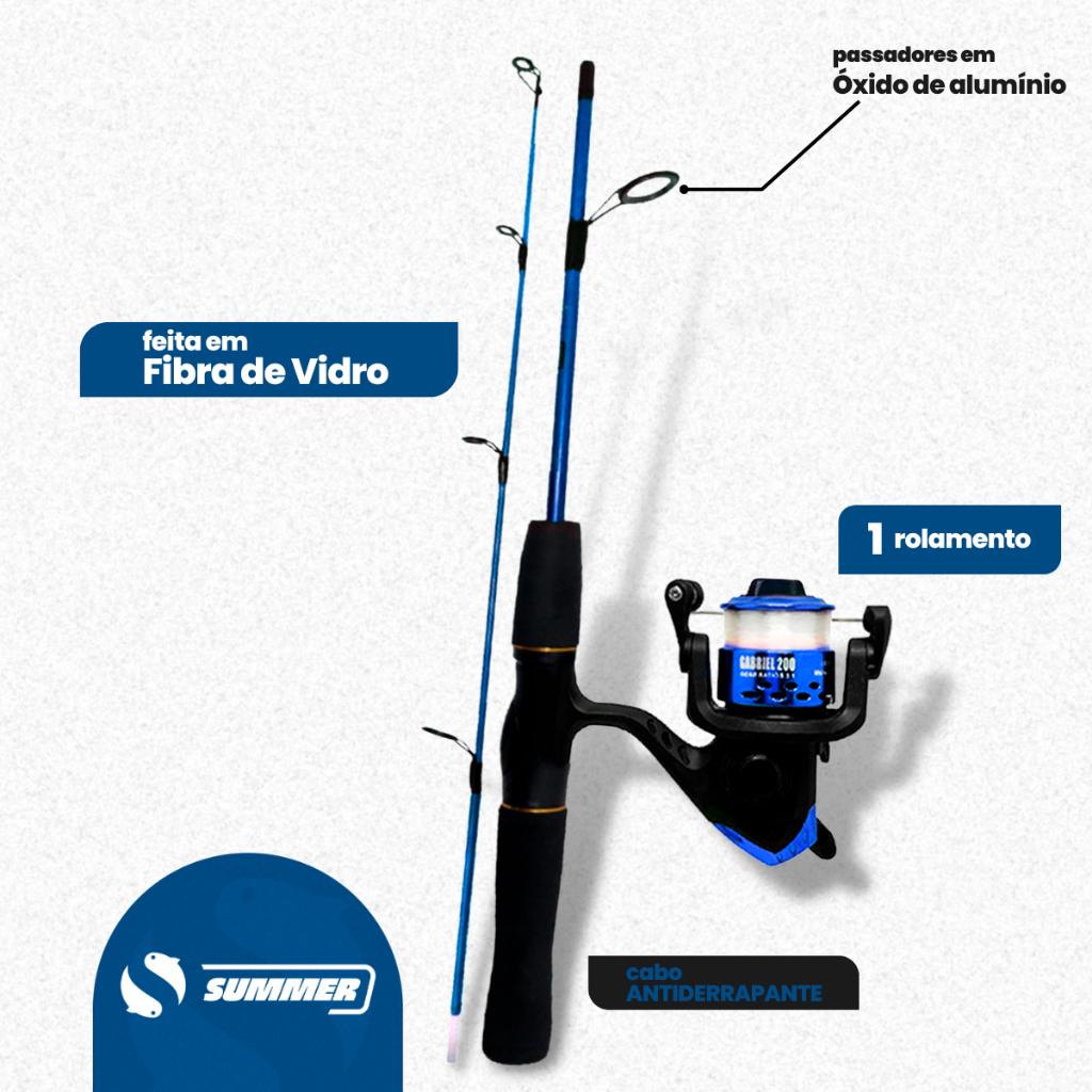 Artigos De Pesca Pescaria Completa Vara 6kg Molinete Caixa