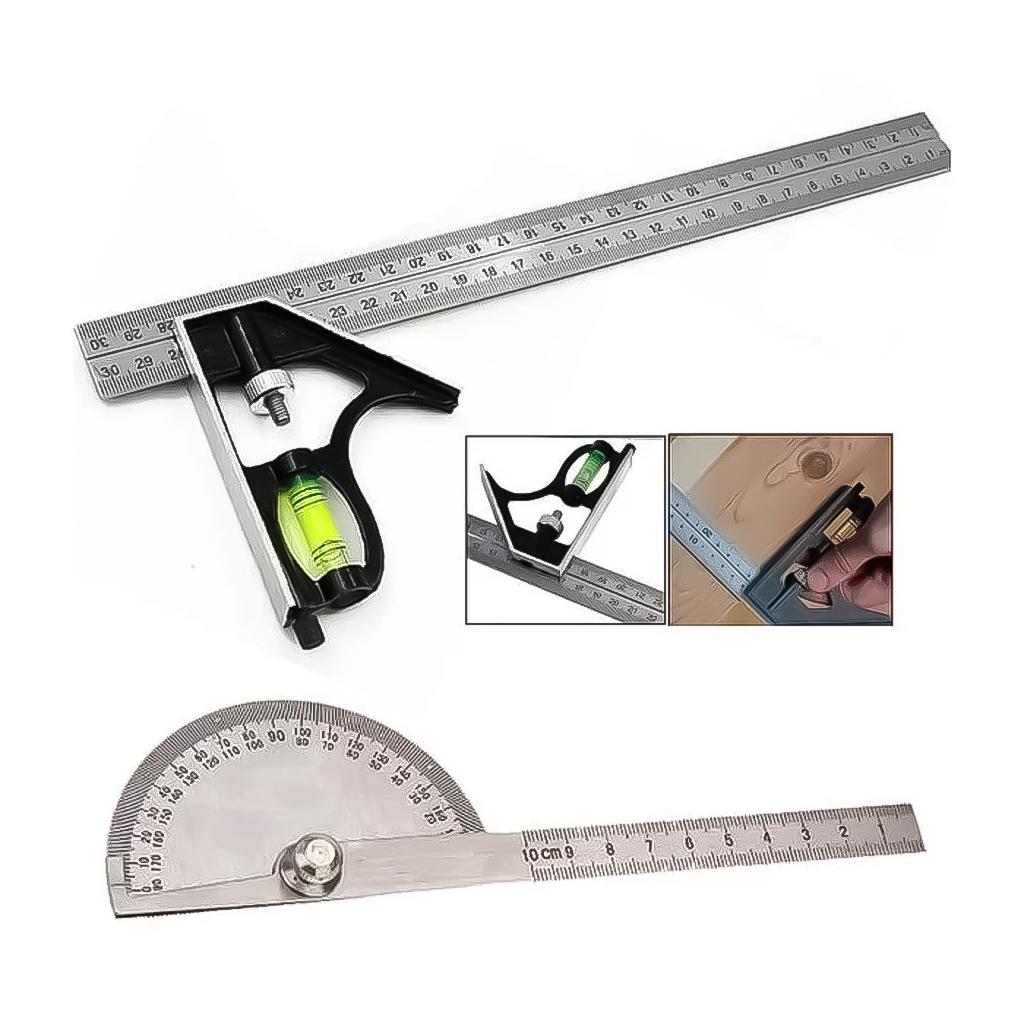 Transferidor De Grau 0 A 180 Ângulos Em Aço Inox 3850 Lotus Ferramenta De Medição Profissional
