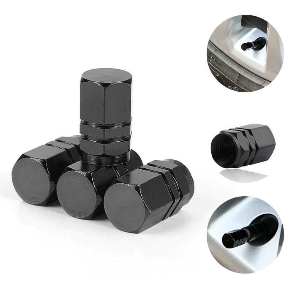 Kit 4 Peças Tampas Válvulas Pneu Da Roda Estilo Alumínio Carro De Automóveis Capa Acessórios Motocicleta Auto Peça