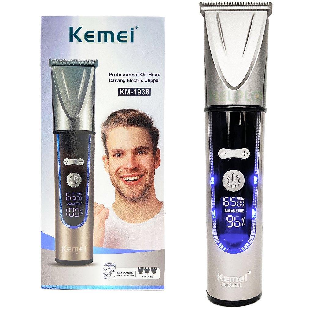 Máquina De Corte Kemei Km-1938 Sem Fio Recarregável