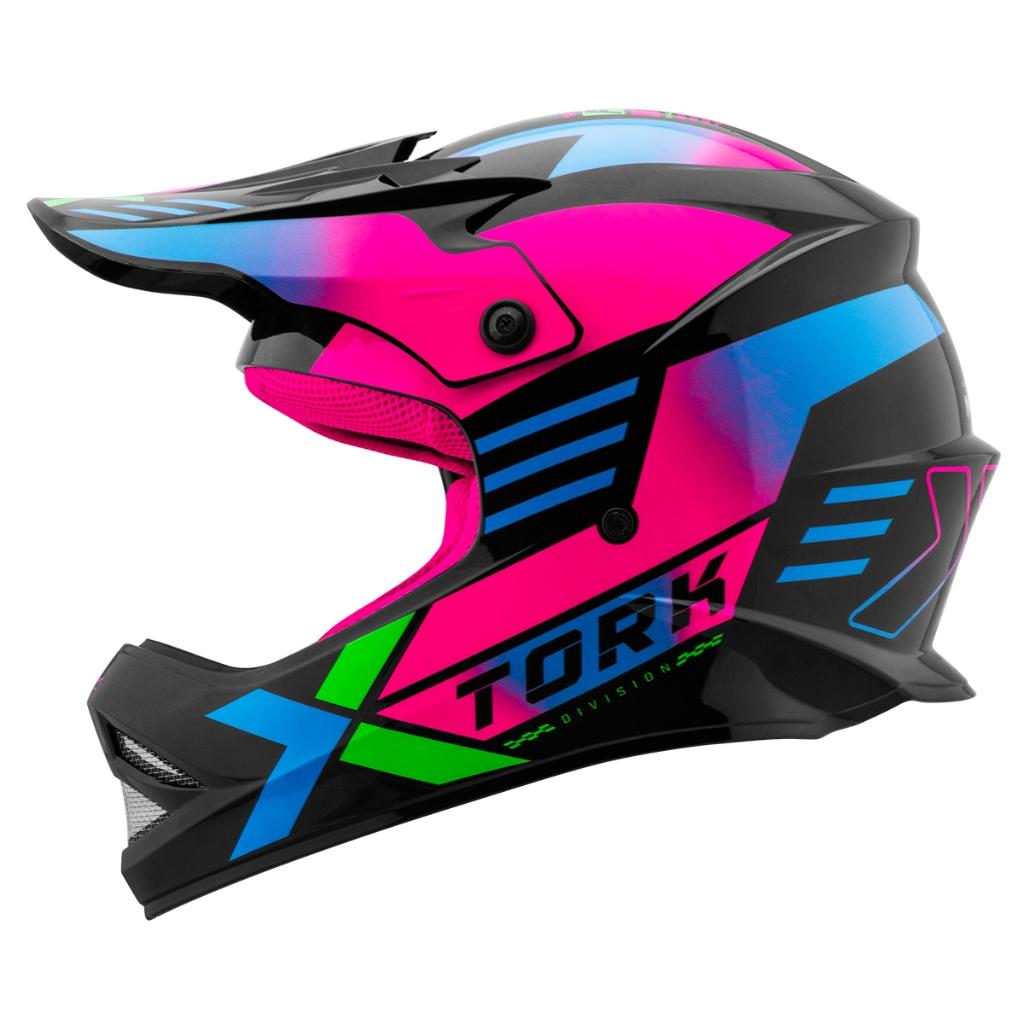 Capacete Motocross Infantil PRO Tork Fast Next Brilhante Novo Lançamento