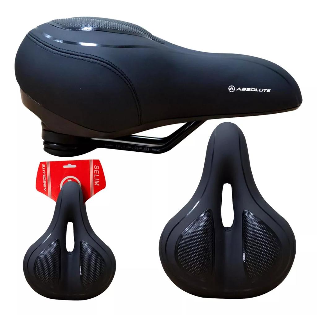 Selim Banco Absolute Comfort Vazado Cor Preto Confortavel