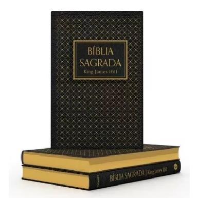 Bíblia Sagrada King James 1611 Letra Normal Semi-luxo Preta