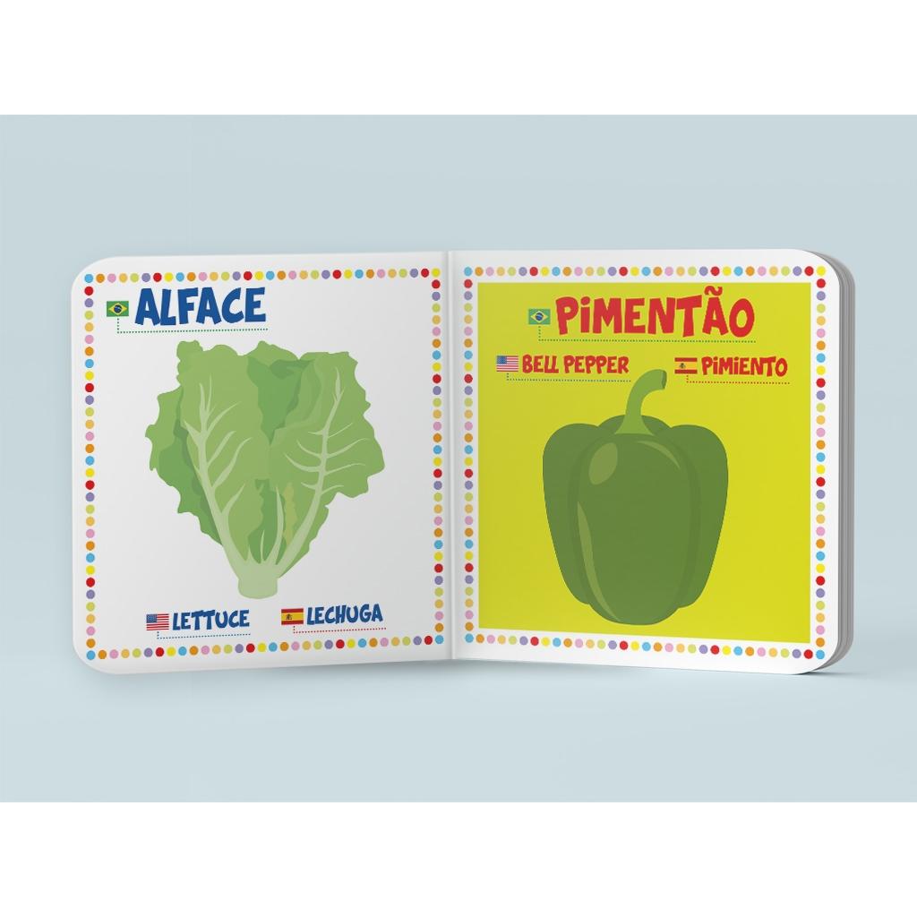 Coleção Minha Primeira Biblioteca Trilíngue - Frutas E Vegetais