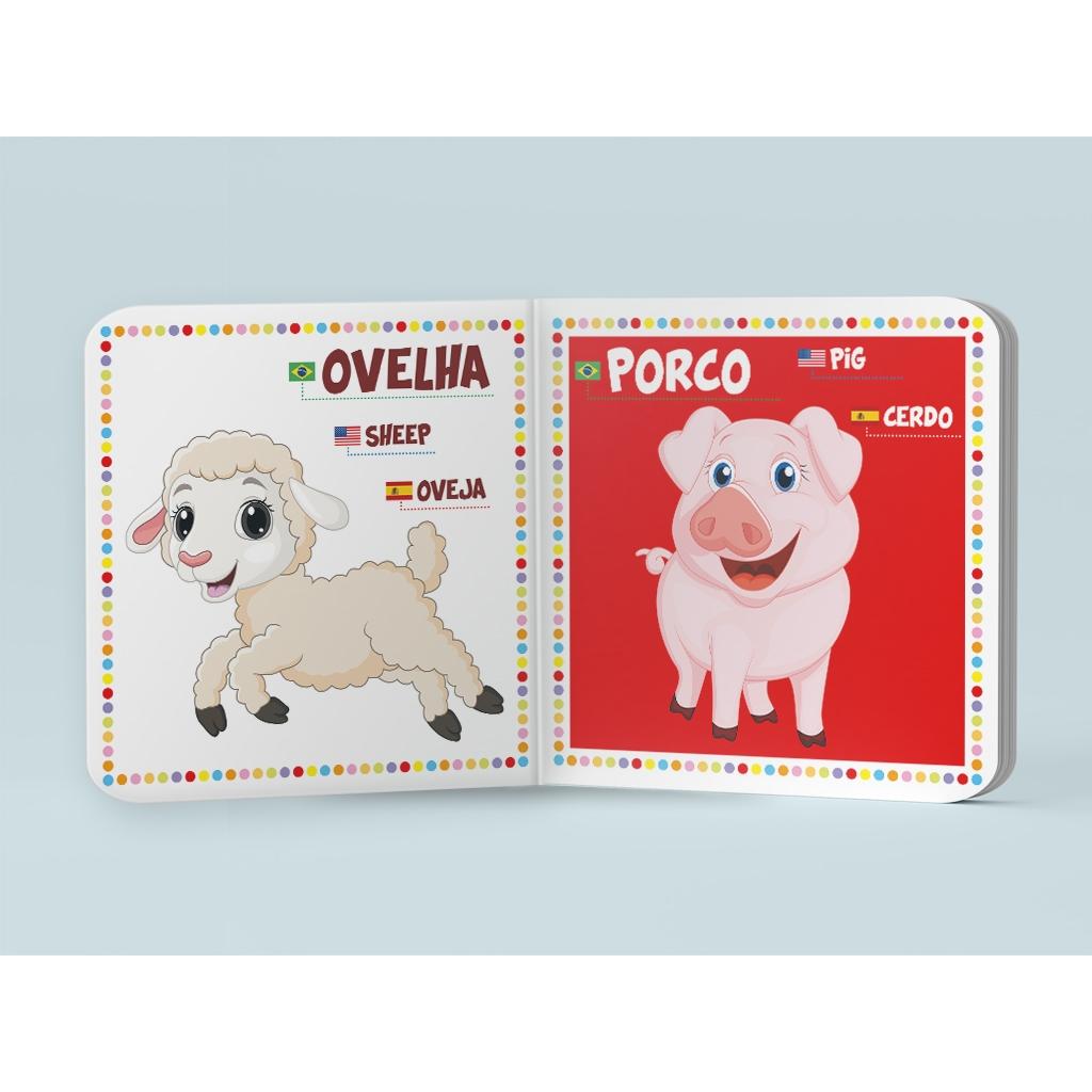 Coleção Minha Primeira Biblioteca Trilíngue - Animais
