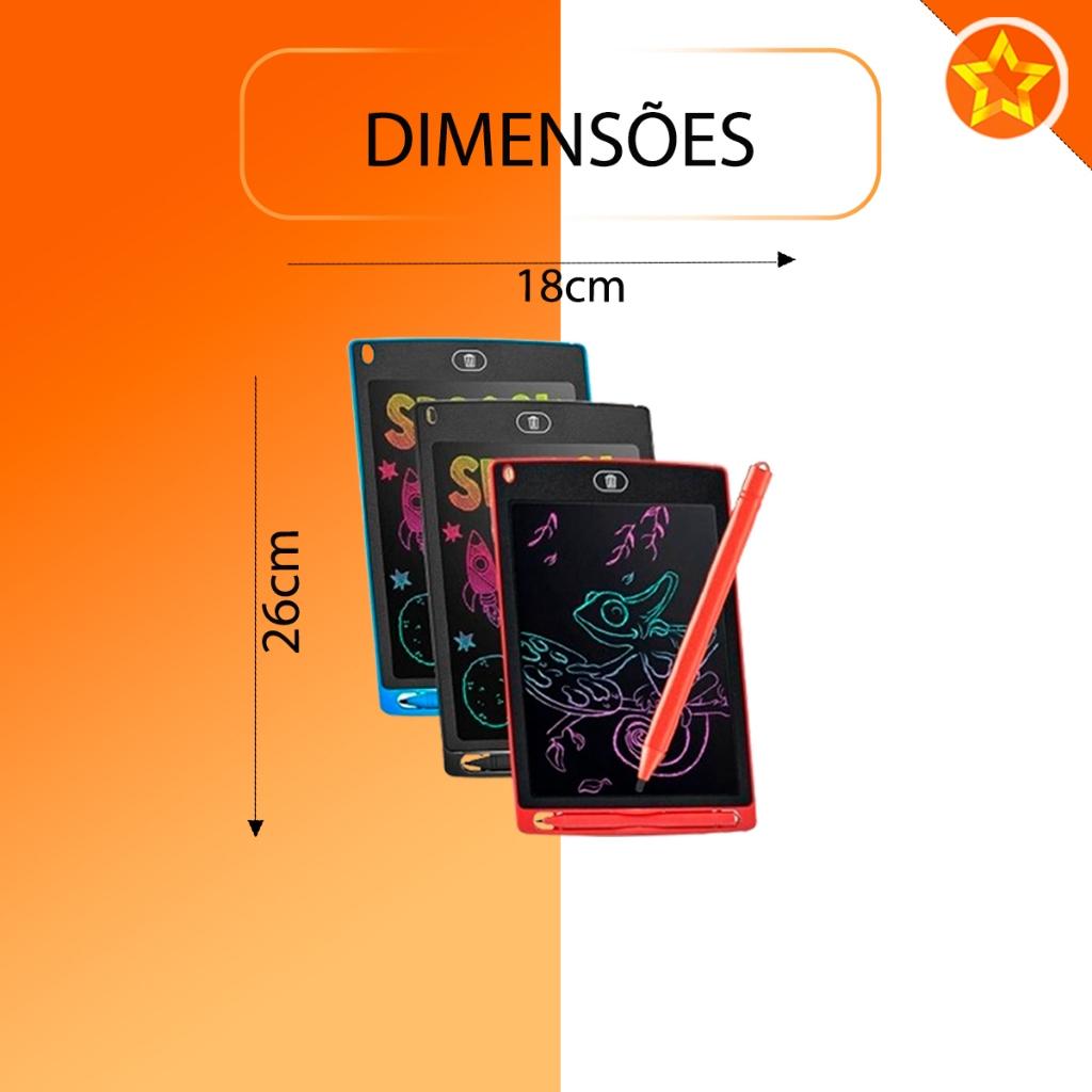 Lousa Tablet Lcd Mágico Desenho 10 Polegadas