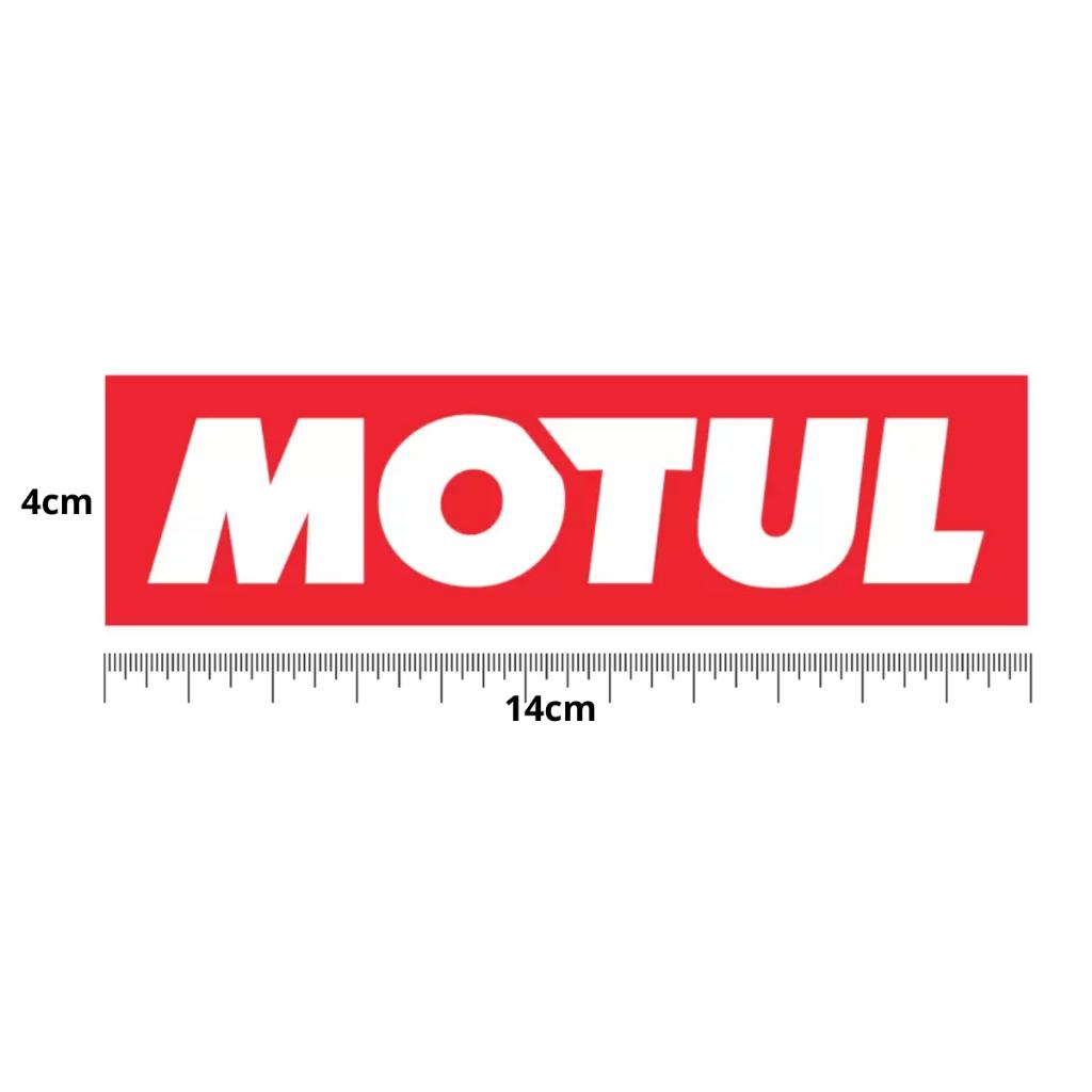 Adesivo Premium Logo Oficial Motul Para Carro Ou Moto 14x4 Cm