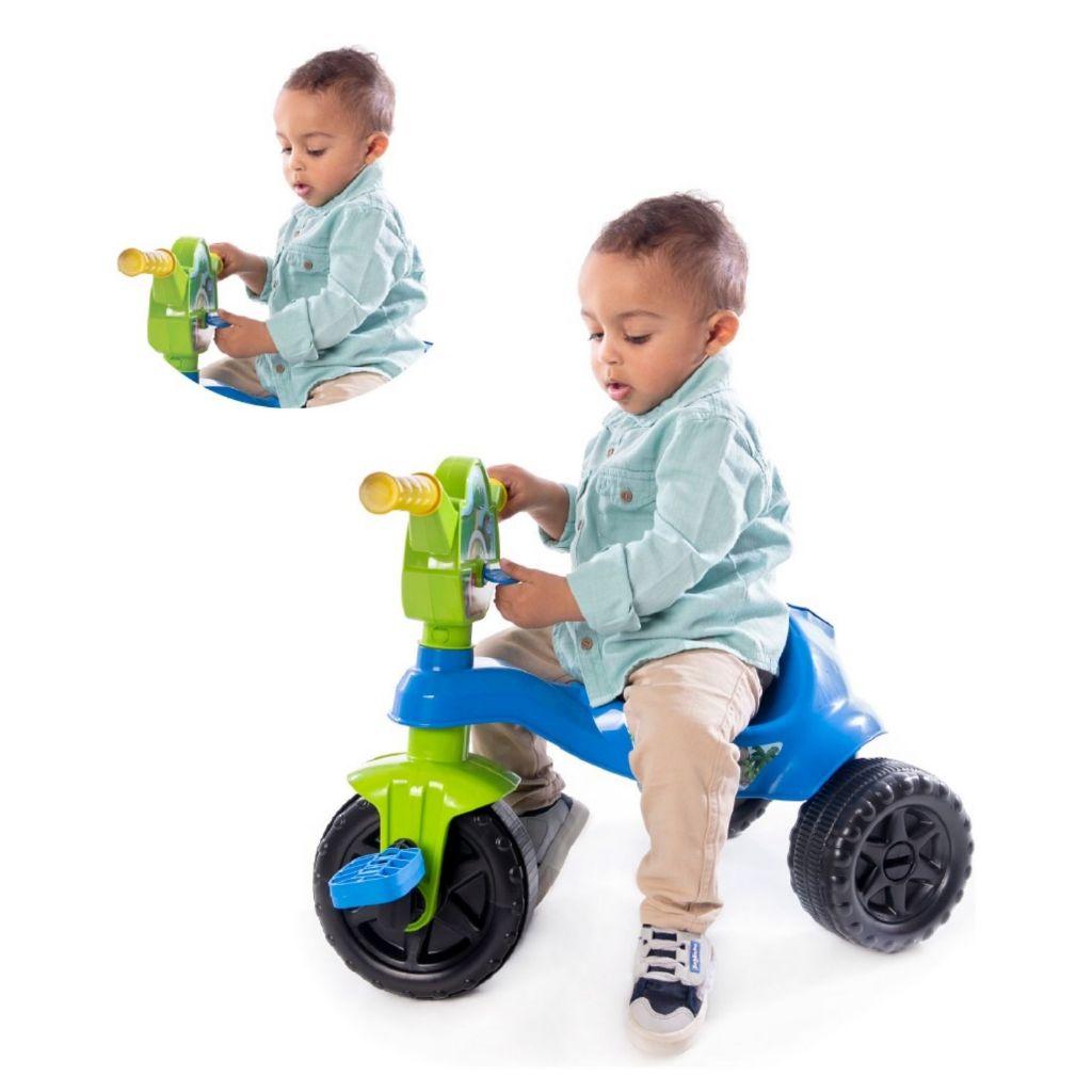 Kemotoca Velotrol Triciclo Dinossauro Kendy Com Pedal Menino E Menina Certificado Inmetro Brinquedo Infantil