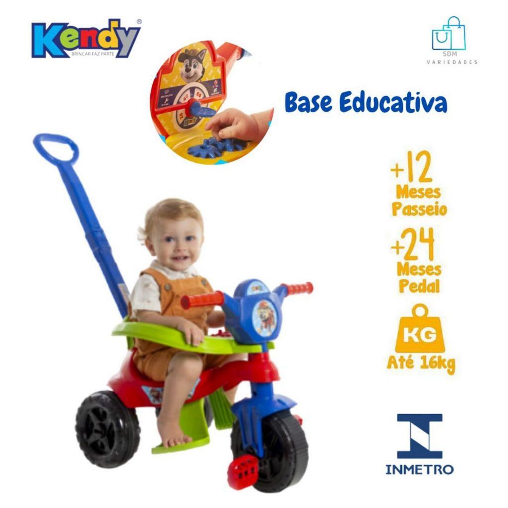 Motoca Triciclo Kendy Diversas Cores Vilotrol Com Protetor Pedal Apoio Para Os Pés Para Todas As Idades