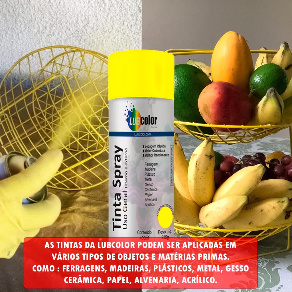 Tinta Spray Todas As Cores 400ml 250g Uso Geral Metálica Luminosa Alta Temperatura Automotivo Casa