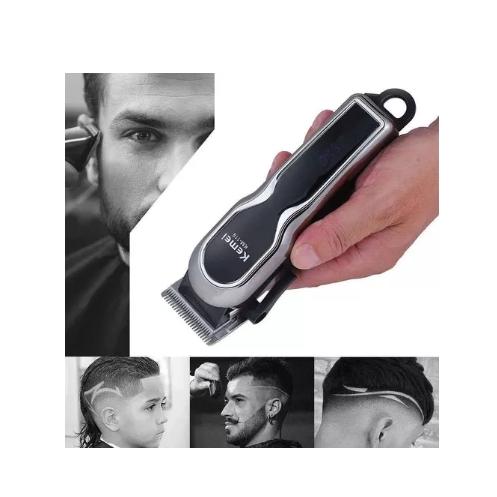 Máquina De Corte Kemei-119 Sem Fio Display LED Premium