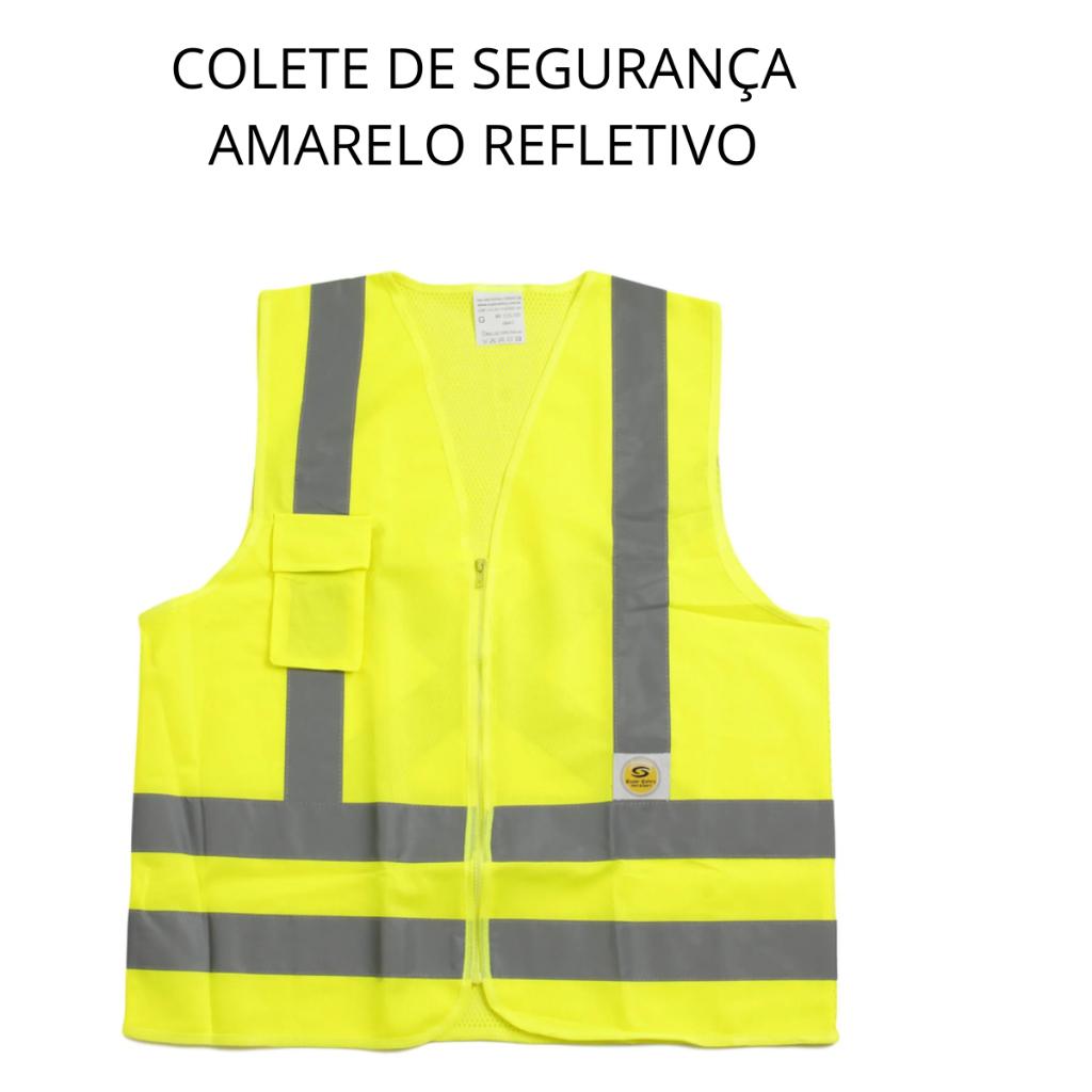 Colete De Segurança Sinalizador Refletivo Refletor Moto Bike Trabalho Brilha No Escuro Indicador