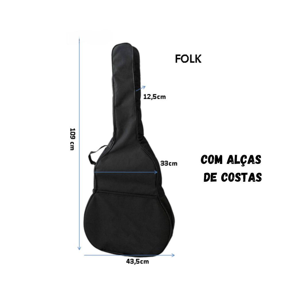 Capa Para Violão Bordada Giannini