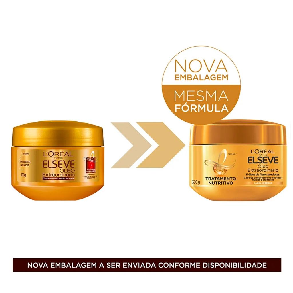 Máscara Tratamento Nutritivo Óleo Extraordinário Elseve 300g Loréal Paris