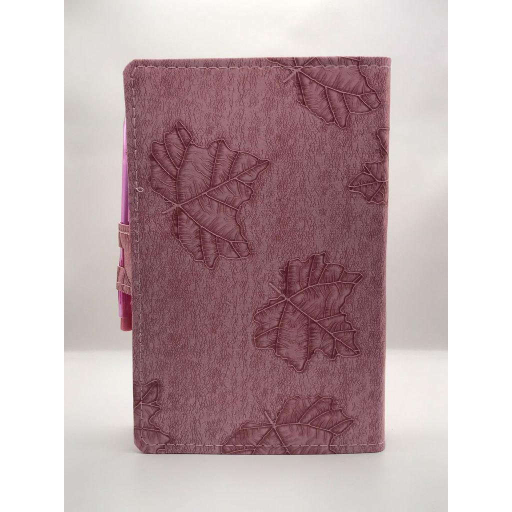Bíblia Sagrada Tamanho Grande Com Harpa Palavras De Jesus Em Vermelho Botão Capa Folha Rosa